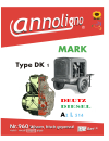Mark Baukompressor Typ DK1 & Bedienungsanleitung & Deutz Motor Typ A2L 514 Bild- Ersatzteilliste & Explosionszeichnungen - annoligno 960